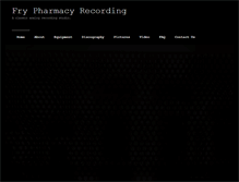 Tablet Screenshot of frypharmacyrecording.com